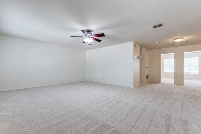 1337 Red River Ln, Allen, TX 75002 - unfurnished room with a ceiling fan, light carpet, and baseboards