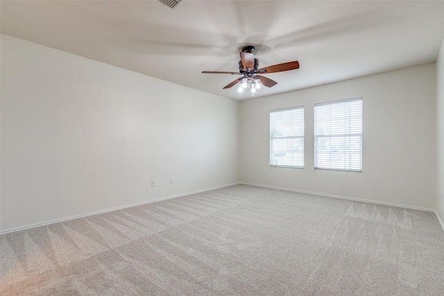 1337 Red River Ln, Allen, TX 75002 - unfurnished room with ceiling fan, light colored carpet, and baseboards