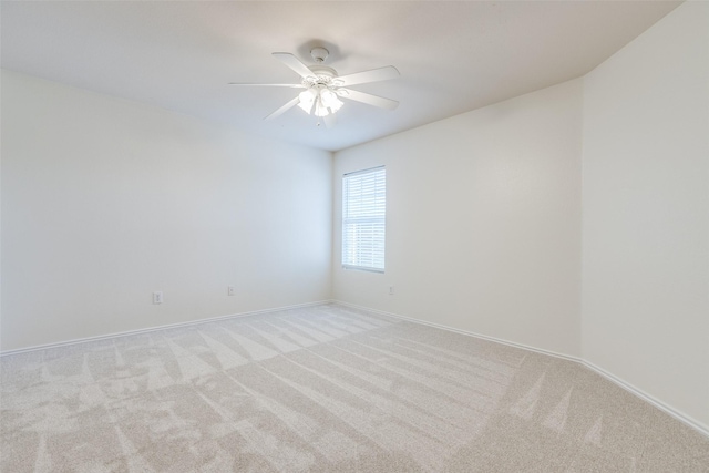 1337 Red River Ln, Allen, TX 75002 - empty room featuring light carpet, baseboards, and ceiling fan