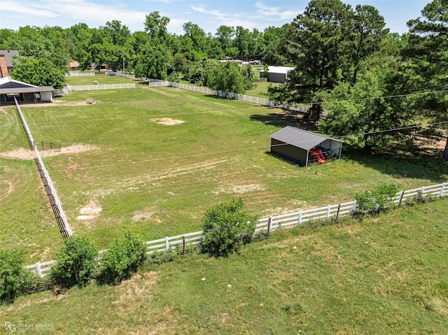 1171 Wemple Rd, Bossier City, LA 71111 - view of yard with a view of countryside and an outbuilding