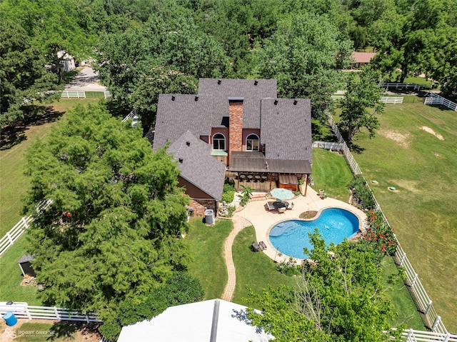 1171 Wemple Rd, Bossier City, LA 71111 - view from above of property with a pool