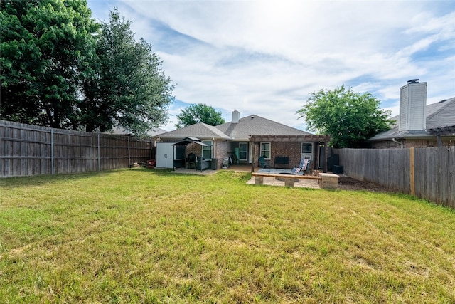 12200 Rolling Ridge Dr, Fort Worth, TX 76028 - rear view of property with a patio area and brick siding