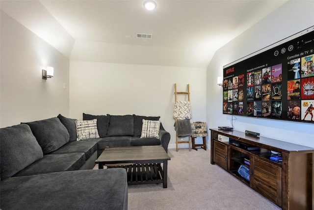 3812 Ironbark Way, Mckinney, TX 75071 - carpeted living area with vaulted ceiling