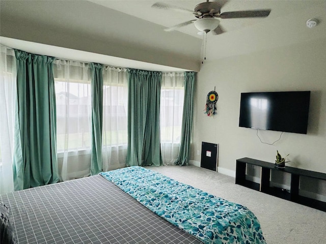 1232 Xeresa Dr, Little Elm, TX 75068 - carpeted bedroom featuring baseboards and ceiling fan