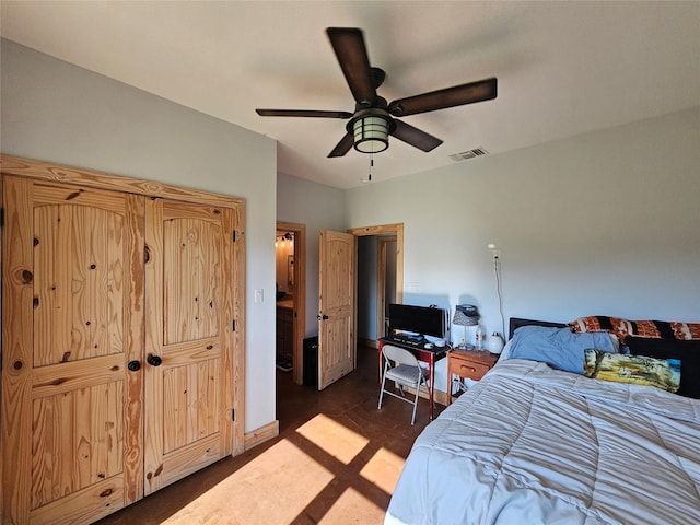 437 County Road 3190, Winnsboro, TX 75494 - bedroom with ceiling fan