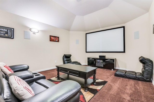 2828 Pino, Grand Prairie, TX 75054 - cinema featuring carpet flooring and lofted ceiling