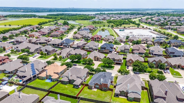 2828 Pino, Grand Prairie, TX 75054 - aerial view of property's location with nearby suburban area and a large body of water