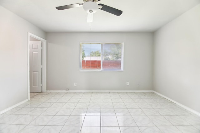 5001 N Colony Blvd, The Colony, TX 75056 - spare room with a ceiling fan and baseboards