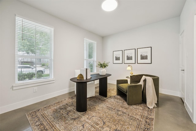 1028 Cavour Pl, Dallas, TX 75204 - home office with plenty of natural light and finished concrete flooring