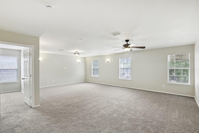 9897 Dartmouth Dr, Frisco, TX 75035 - unfurnished room with carpet, a ceiling fan, and baseboards