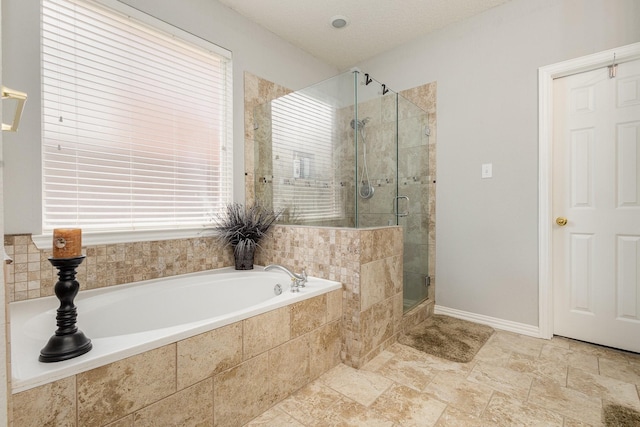 1304 Waterdown Dr, Allen, TX 75013 - bathroom featuring a bath and a shower stall