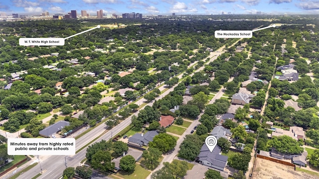4016 Goodfellow Dr, Dallas, TX 75229 - bird's eye view of a tree filled landscape