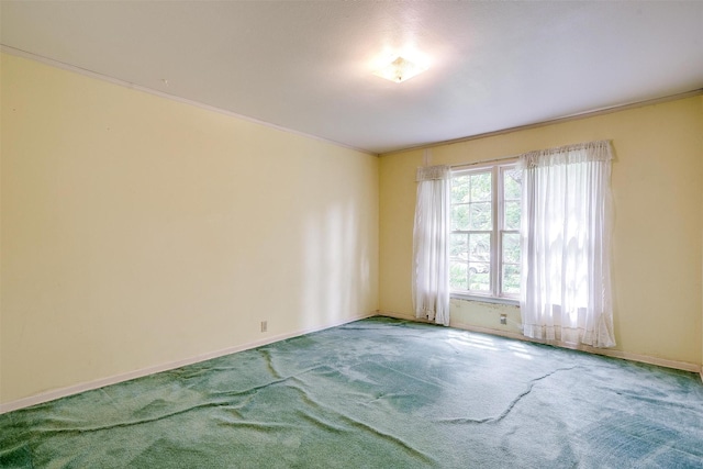 4524 Morris Ct, Fort Worth, TX 76103 - unfurnished room featuring carpet flooring, ornamental molding, and baseboards