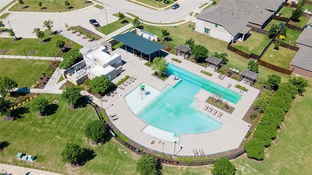 511 Poplar St, Princeton, TX 75407 - drone / aerial view of a pool area