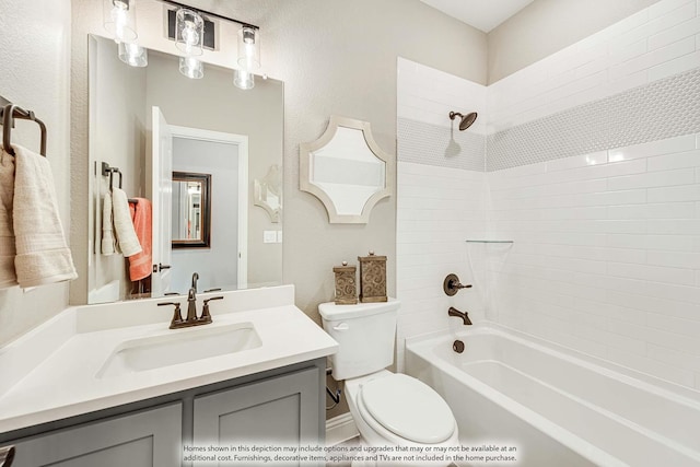 1107 Peacock Ln, Wylie, TX 75098 - full bath featuring toilet, vanity, and bathtub / shower combination