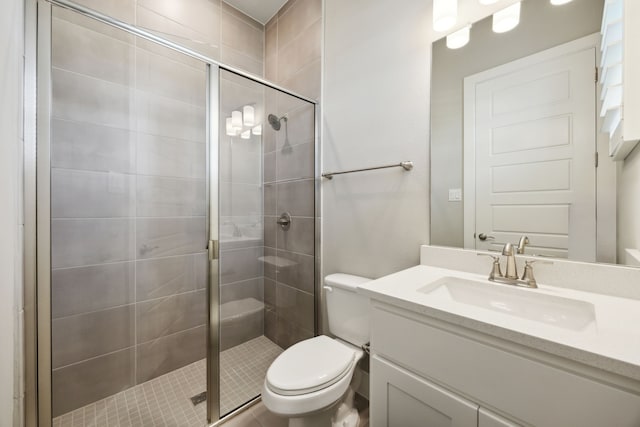 4106 Tamarack Ln, Royse City, TX 75189 - full bathroom with toilet, vanity, and a shower stall