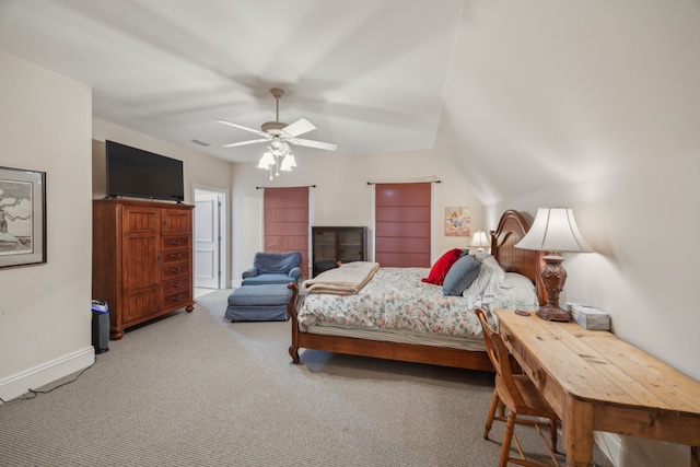 6707 Meadow Rd, Dallas, TX 75230 - bedroom featuring carpet, baseboards, and a ceiling fan