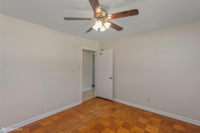 4102 Glen St, Bossier City, LA 71112 - spare room with ceiling fan and baseboards