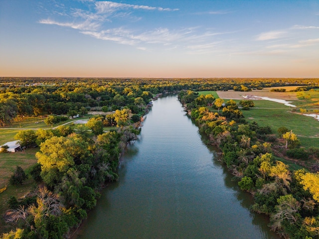 1343 Buster Chatham Rd, Waco, TX 76705 - aerial view at dusk of a water view