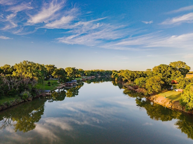 1343 Buster Chatham Rd, Waco, TX 76705 - water view with a boat dock