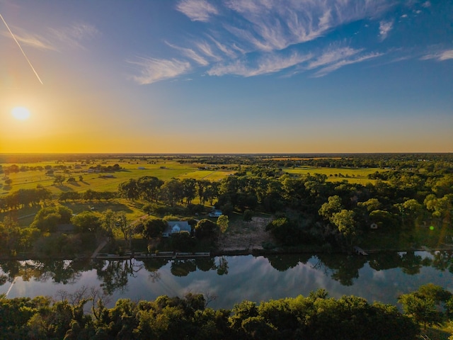 1343 Buster Chatham Rd, Waco, TX 76705 - aerial view at dusk of a water view