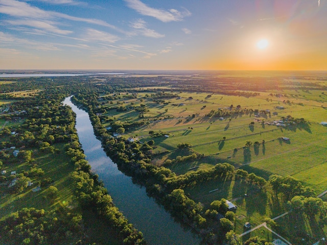 1343 Buster Chatham Rd, Waco, TX 76705 - aerial view of property's location featuring a nearby body of water and rural landscape