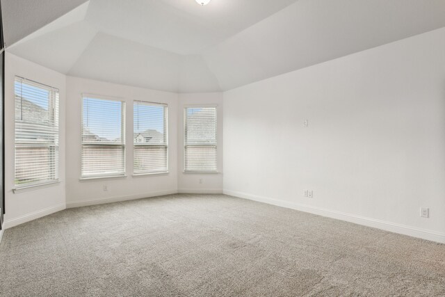 906 Overton Ave, Celina, TX 75009 - carpeted empty room featuring vaulted ceiling and baseboards