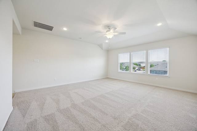 1901 Brahorn Ln, Fort Worth, TX 76131 - unfurnished room with recessed lighting, a ceiling fan, light colored carpet, and baseboards