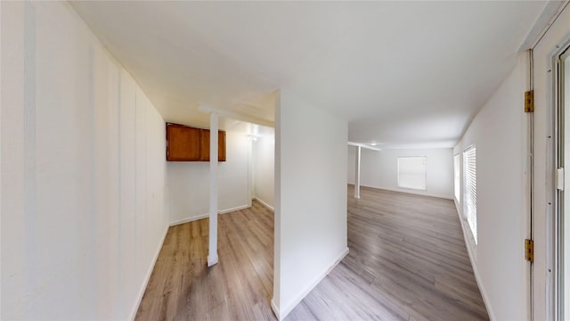 4917 Meadow Vista Pl, Garland, TX 75043 - corridor with light wood finished floors and baseboards