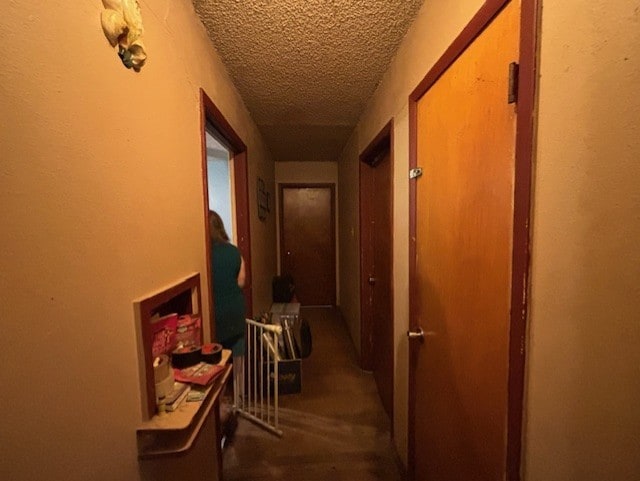 4132 Fm 546, Princeton, TX 75407 - corridor featuring a textured ceiling