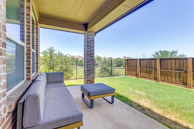 131 Lavaca Dr, Irving, TX 75039 - view of patio / terrace featuring outdoor lounge area