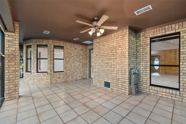 1025 S Lamar St, De Leon, TX 76444 - view of patio featuring ceiling fan
