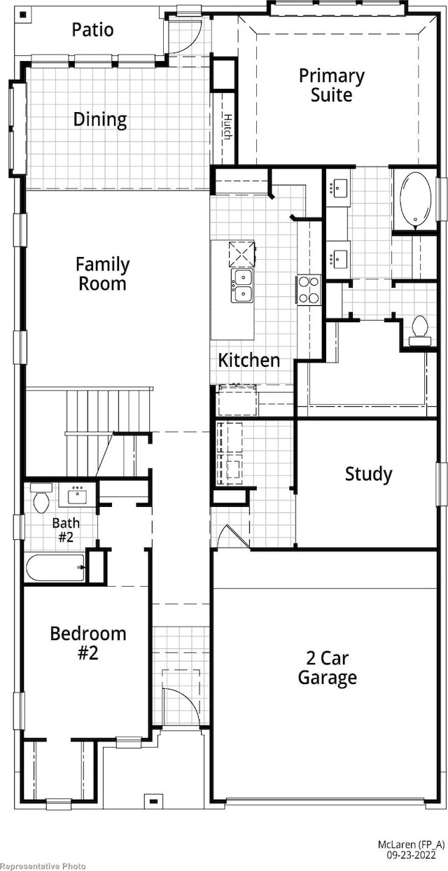 8409 Peach St, Justin, TX 76247 - home floor plan