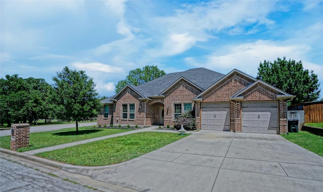 720 Madeline Ct, Azle, TX 76020 - view of front facade featuring brick siding, concrete driveway, and an attached garage