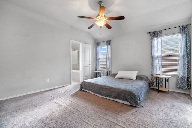 4130 Gaillardia Way, Forney, TX 75126 - carpeted bedroom featuring baseboards, ensuite bath, and ceiling fan