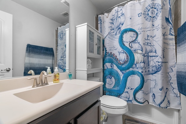 4130 Gaillardia Way, Forney, TX 75126 - full bath with vanity, toilet, and shower / tub combo with curtain