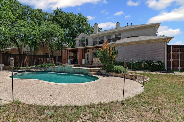 5655 Redgum Dr, Fort Worth, TX 76244 - view of swimming pool with a patio and a fenced backyard