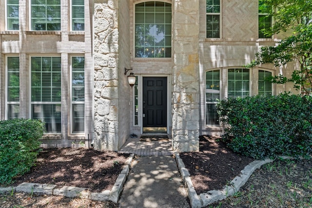 5655 Redgum Dr, Fort Worth, TX 76244 - property entrance featuring stone siding