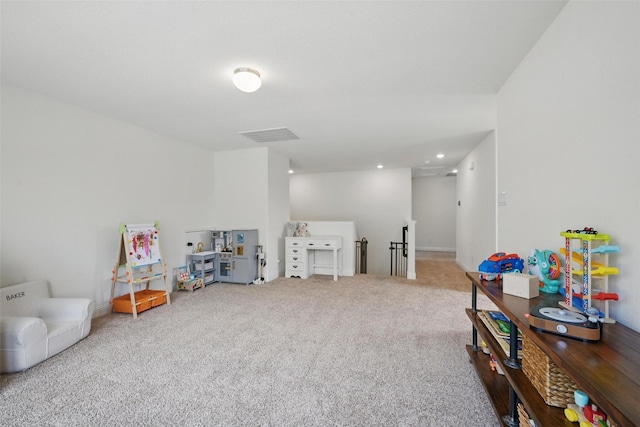 3501 Alamosa River Dr, Prosper, TX 75078 - recreation room featuring carpet floors and recessed lighting
