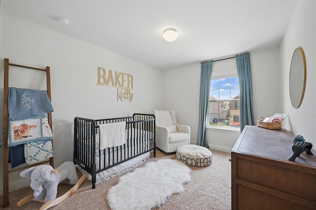 3501 Alamosa River Dr, Prosper, TX 75078 - bedroom featuring carpet, a crib, and baseboards