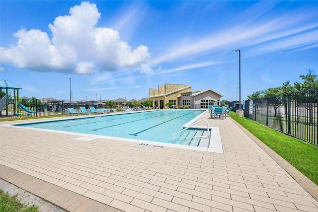 3501 Alamosa River Dr, Prosper, TX 75078 - community pool with a patio area