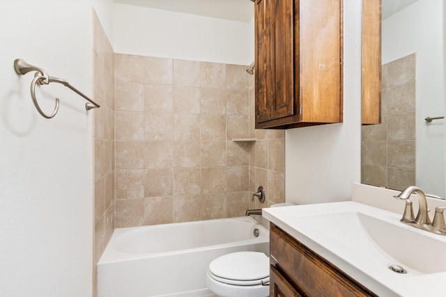 546 El Camino Dr, Frisco, TX 75036 - full bath with toilet, vanity, and  shower combination