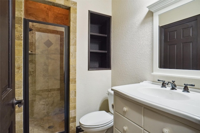 950 Roxbury Way, Keller, TX 76248 - full bath featuring vanity, toilet, a stall shower, and a textured wall