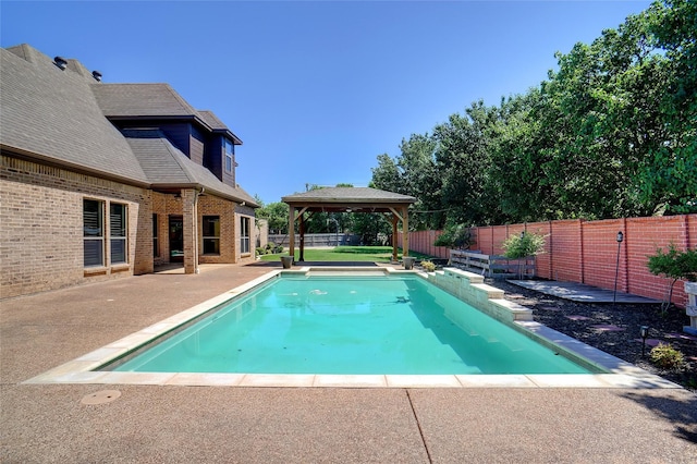 950 Roxbury Way, Keller, TX 76248 - view of pool featuring a gazebo, a fenced backyard, and a patio