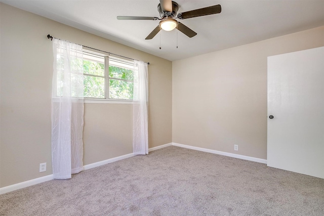 1309 Manor Dr, Cleburne, TX 76033 - carpeted empty room with ceiling fan