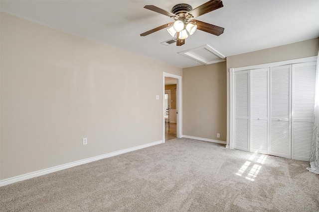 1309 Manor Dr, Cleburne, TX 76033 - unfurnished bedroom with carpet flooring, a closet, baseboards, and ceiling fan