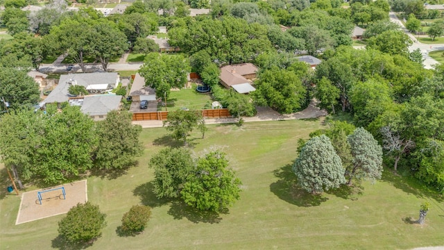 1409 Roman Rd, Grand Prairie, TX 75050 - aerial perspective of suburban area featuring a tree filled landscape