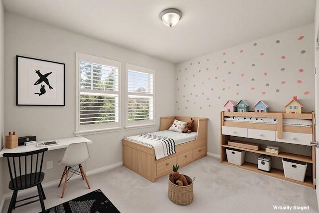 818 Birdie Dr, Allen, TX 75013 - carpeted bedroom featuring baseboards and an office area