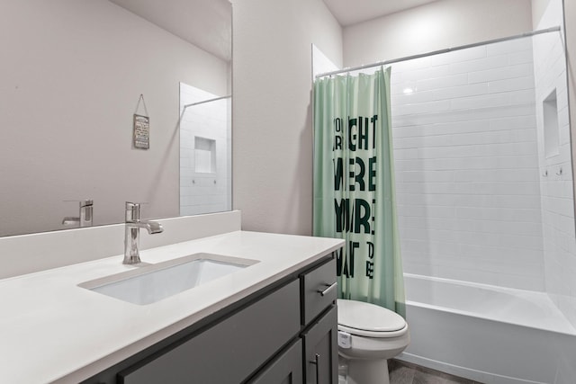 601 Big Horn Pass, Denton, TX 76210 - full bath featuring vanity, toilet, and shower / tub combo