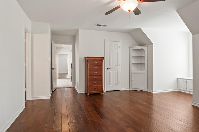 6815 Fm 1830, Argyle, TX 76226 - bonus room featuring a ceiling fan and dark wood-style flooring